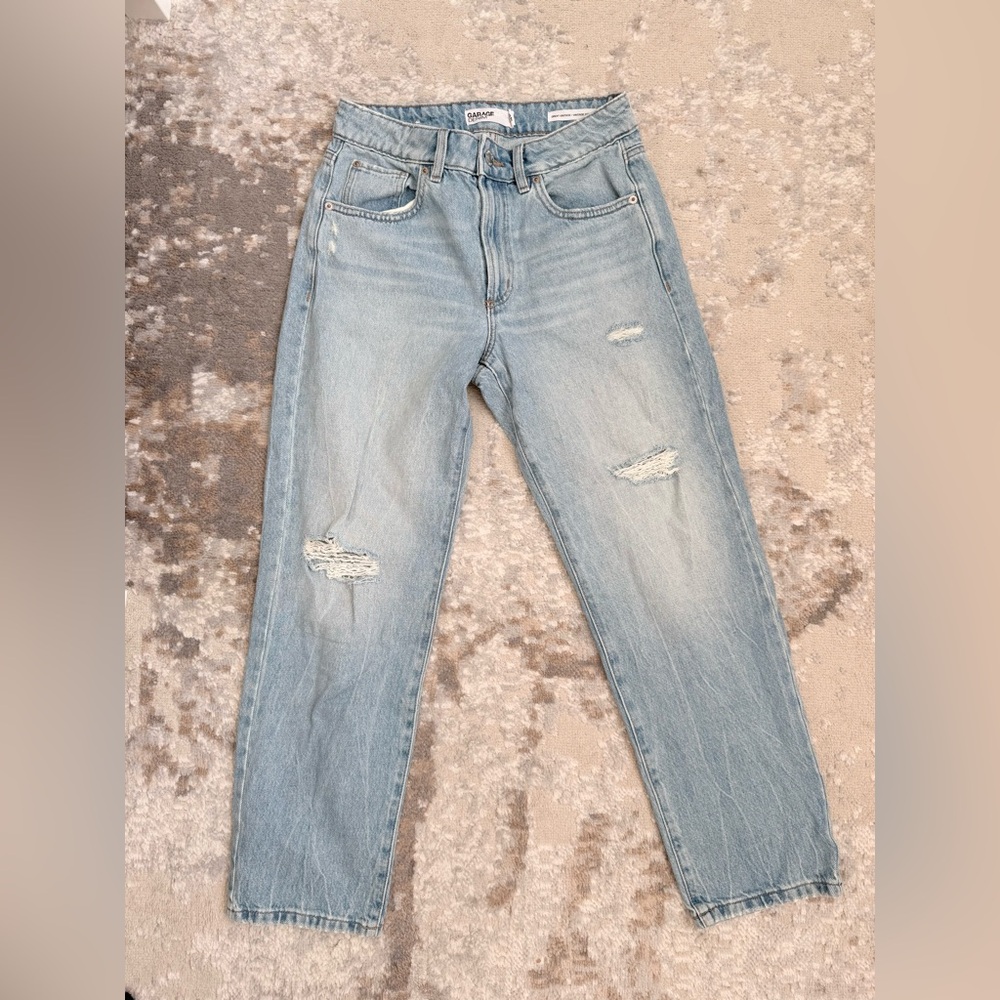 Garage Light Blue Straight Leg Jeans